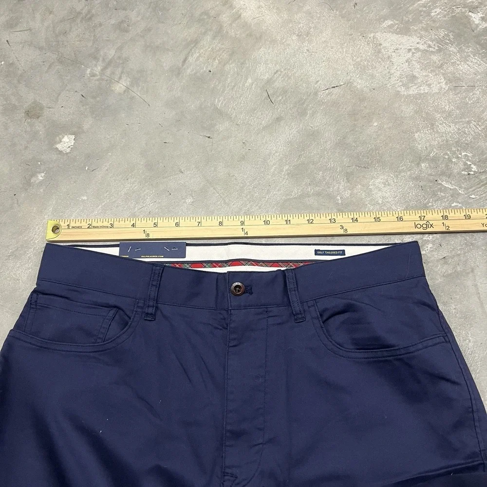 Polo Ralph Lauren Men's Golf Tailored-Fit Cotton Stretch Chino 32x30 Blue Navy